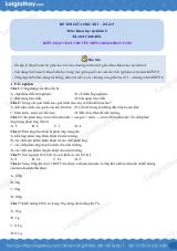 Đề thi giữa học kì 1 KHTN 8 Cánh diều - Đề số 5